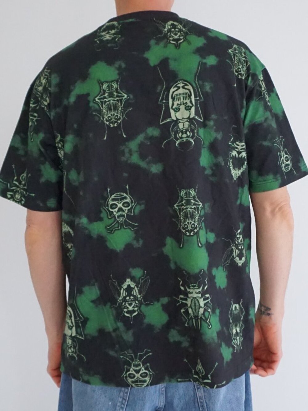Creep Cast Black Green Bug Graphic Limited Release Streetwear Cotton Tee S - Picture 2 of 9